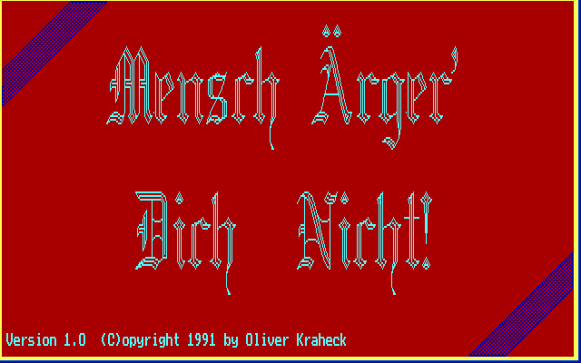Mensch Ärger' Dich Nicht! (1991) - MobyGames