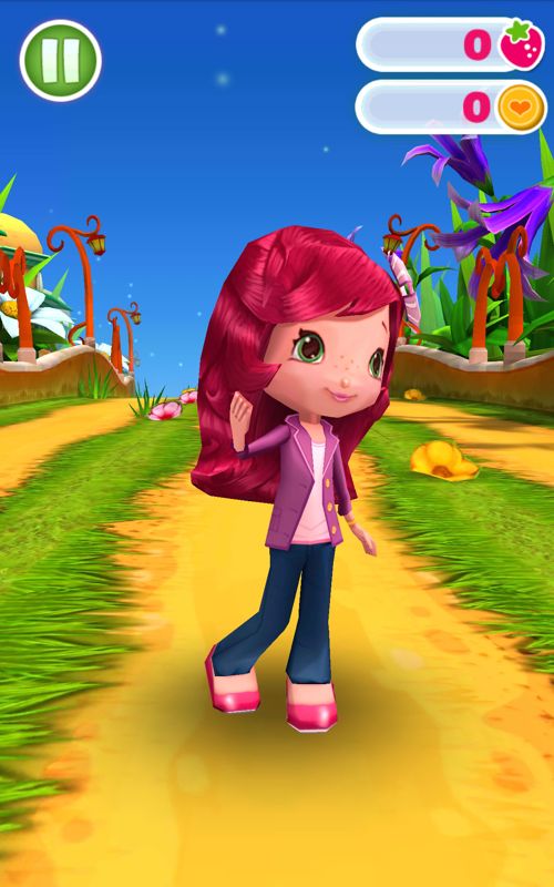 Strawberry Shortcake: Berry Rush (Android) screenshot: Playing with a different character.