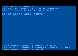 Softporn Adventure (Atari 8-bit) screenshot: True colors revealed