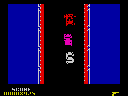 Spy Hunter (ZX Spectrum) screenshot: I like driving in my car...