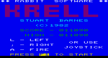Krell (VIC-20) screenshot: Title screen
