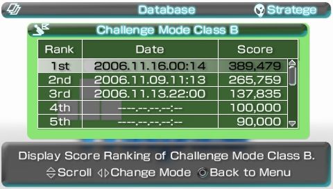 Lumines II (PSP) screenshot: High scores