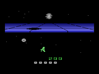 Star Wars: Return of the Jedi - Death Star Battle (Atari 2600) screenshot: Combat Imperial forces