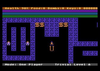 Dandy (Atari 8-bit) screenshot: Starting location