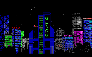 D/Generation (DOS) screenshot: Intro (EGA)
