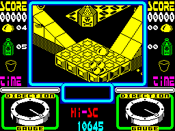 Bubbler (ZX Spectrum) screenshot: Starting gameplay