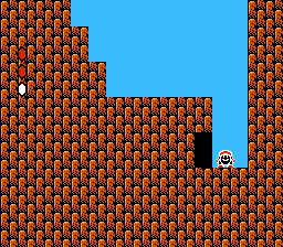 Super Mario Bros. 2 (NES) screenshot: Squat down to charge up...