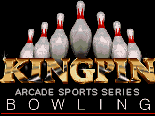 Kingpin: Arcade Sports Bowling (DOS) screenshot: Title screen