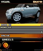 Asphalt: Urban GT 2 (N-Gage) screenshot: Nice rims