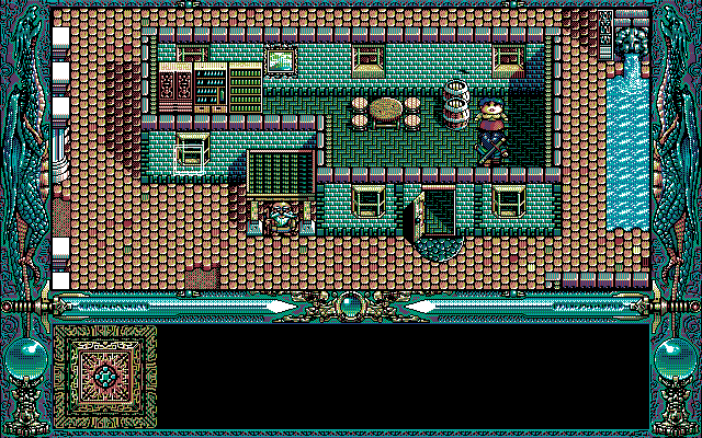 Dragon Knight 4 (PC-98) screenshot: Another city, another mission