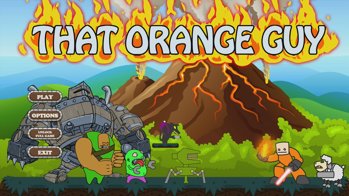 That Orange Guy (Xbox 360) screenshot: Main menu (Trial version)