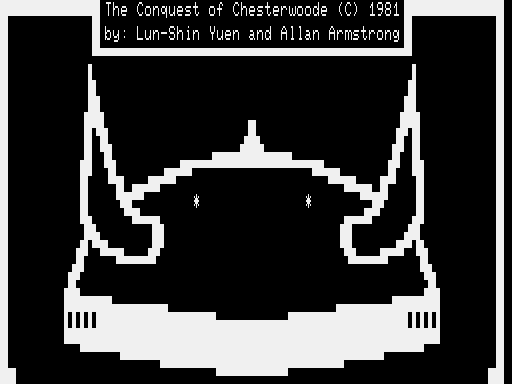 Conquest of Chesterwoode (TRS-80) screenshot: Title