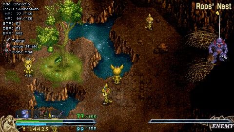 Ys I & II Chronicles (PSP) screenshot: Ys II: A secret nest of Roos