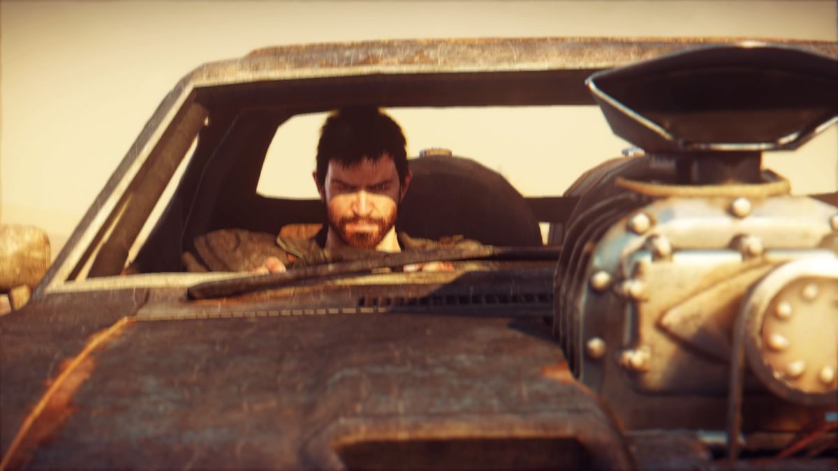 Mad Max (PlayStation 4) screenshot: Max Rockatansky returns to the world of video gaming.