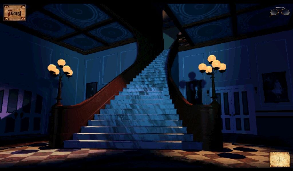 The 7th Guest: Remastered (Android) screenshot: The grand staircase