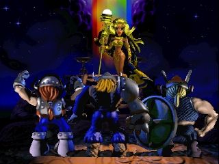 Norse by Norse West: The Return of the Lost Vikings (PlayStation) screenshot: Death screen