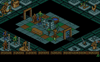 Worlds of Legend: Son of the Empire (DOS) screenshot: Exploring a dungeon (VGA)