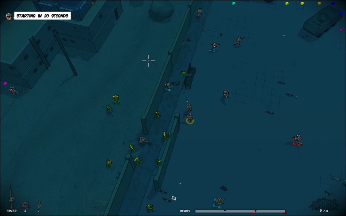 Running with Rifles (Windows) screenshot: After winning, some soldiers will surrender. Many will knife them anyway.