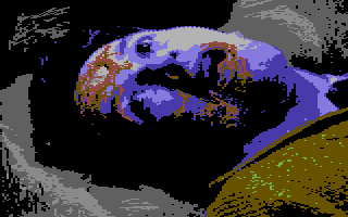 Wolfman (Commodore 64) screenshot: Victim!