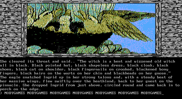 Gnome Ranger (DOS) screenshot: Eagle chicks (EGA)