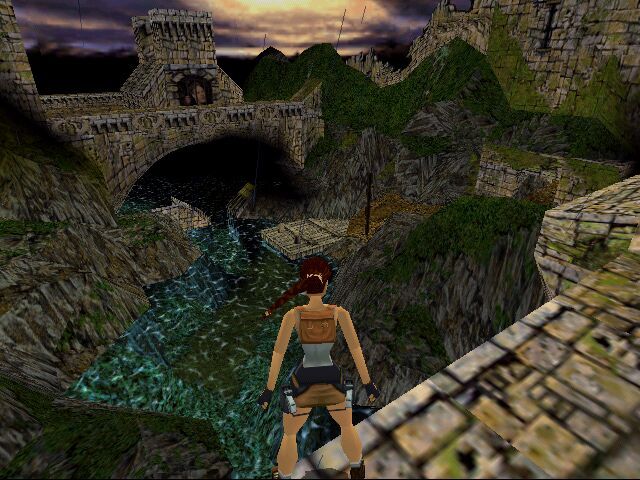 Tomb Raider: The Lost Artifact (Windows) screenshot: .. and there's even a picture of her on the far wall