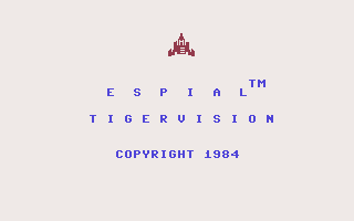 Espial (Commodore 64) screenshot: Title screen