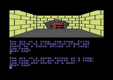 Red Moon (Commodore 64) screenshot: An alcove