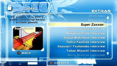 Sega Genesis Collection (PSP) screenshot: Plenty of extras