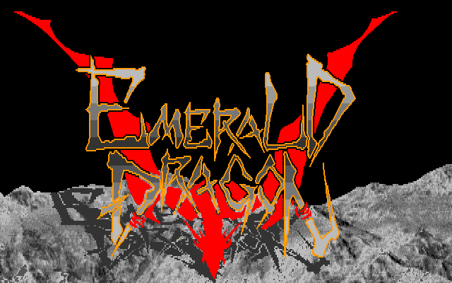 Emerald Dragon (PC-98) screenshot: Title screen