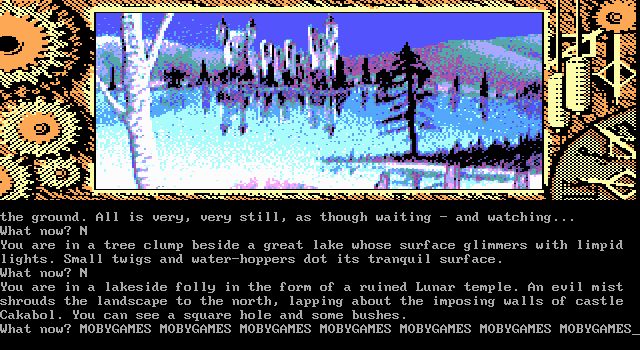 Time and Magik: The Trilogy (DOS) screenshot: Red Moon - Lakeside (EGA)
