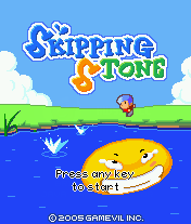 Skipping Stone (J2ME) screenshot: Title screen