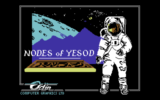 Nodes of Yesod (Commodore 64) screenshot: Title screen