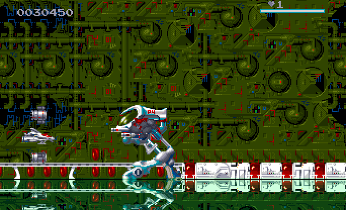 Disposable Hero (Amiga) screenshot: Reflections