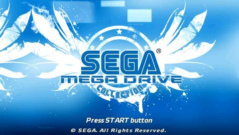Sega Genesis Collection (PSP) screenshot: Title screen