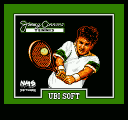 Jimmy Connors Tennis (NES) screenshot: Title screen