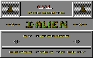 I-Alien (Commodore 64) screenshot: Title screen