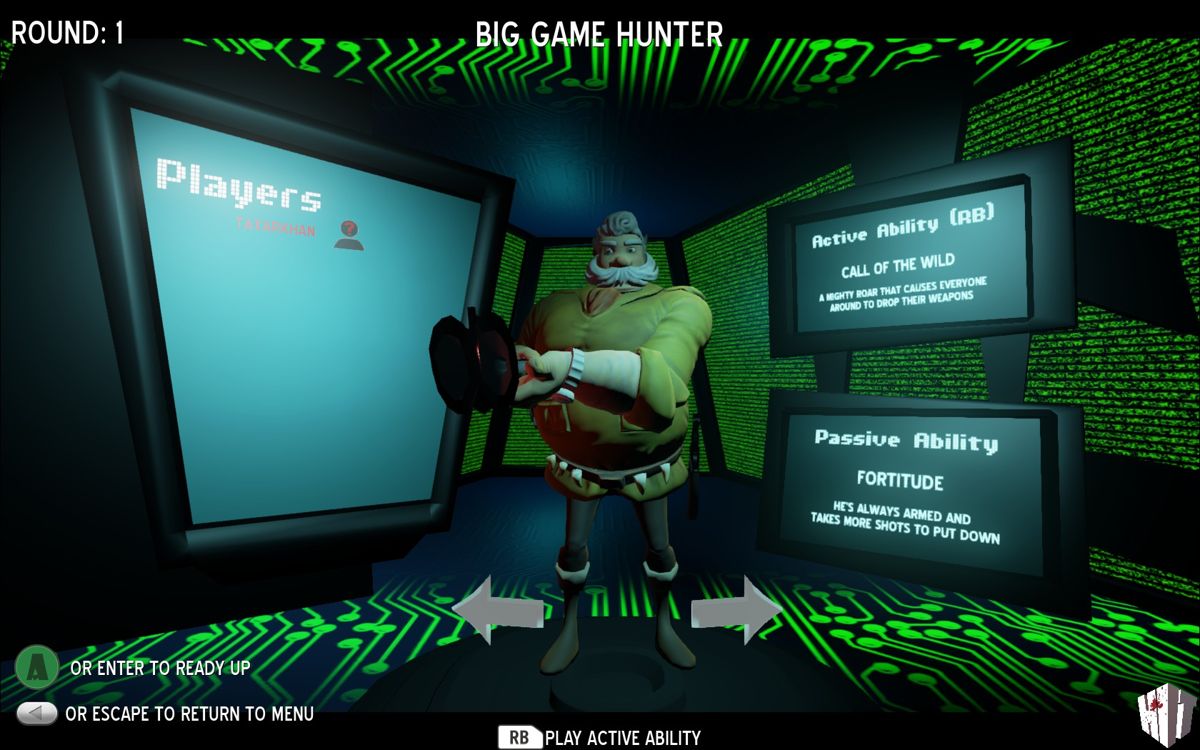 HIT (Windows) screenshot: Big Game Hunter class