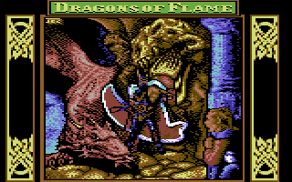 Dragons of Flame (Commodore 64) screenshot: Title screen