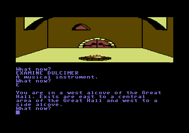 Red Moon (Commodore 64) screenshot: Maybe The Arcade Fire have used a dulcimer before