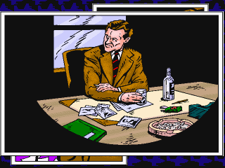The Case of the Cautious Condor (DOS) screenshot: Game over