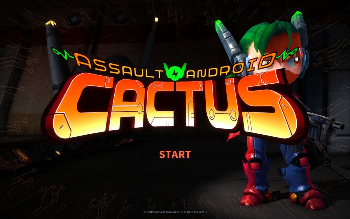 Assault Android Cactus (Windows) screenshot: Title screen