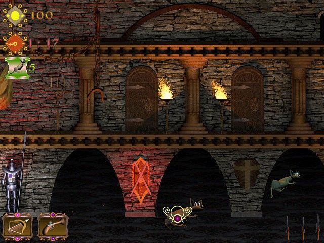 Die Rache der Sumpfhühner 2 (Windows) screenshot: In the castle