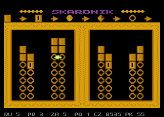 Skarbnik (Atari 8-bit) screenshot: Not a big challenge