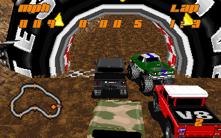 Test Drive: Off-Road (DOS) screenshot: Lets go!