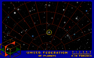 Star Trek: 25th Anniversary (DOS) screenshot: United Federation of Planets - where were we supposed to go again?