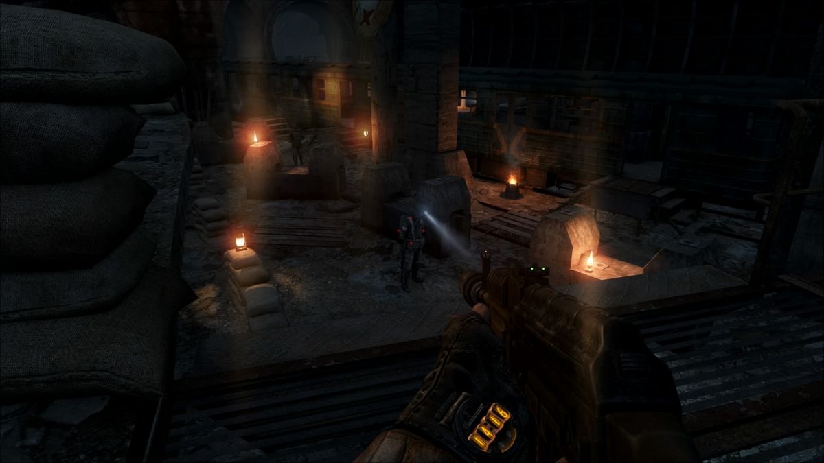 Metro 2033: Redux (PlayStation 4) screenshot: Use the shadows to your advantage
