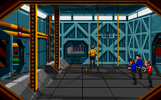 Star Trek: 25th Anniversary (DOS) screenshot: Open that door!