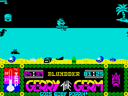 Gerry the Germ Goes Body Poppin' (ZX Spectrum) screenshot: Gameplay