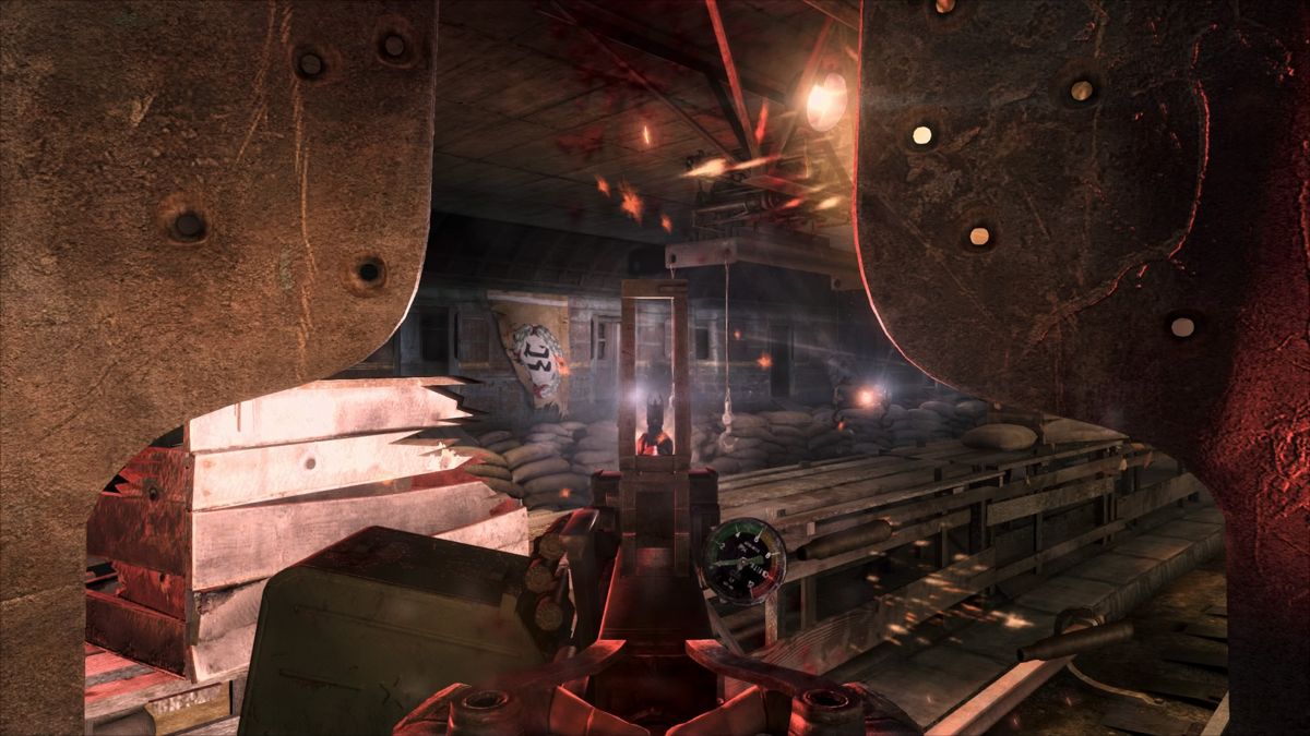 Metro 2033: Redux (PlayStation 4) screenshot: Passing through the German outpost