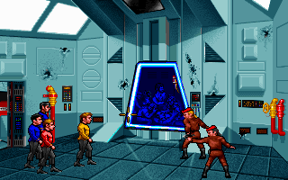 Star Trek: 25th Anniversary (DOS) screenshot: Nasty space pirates!